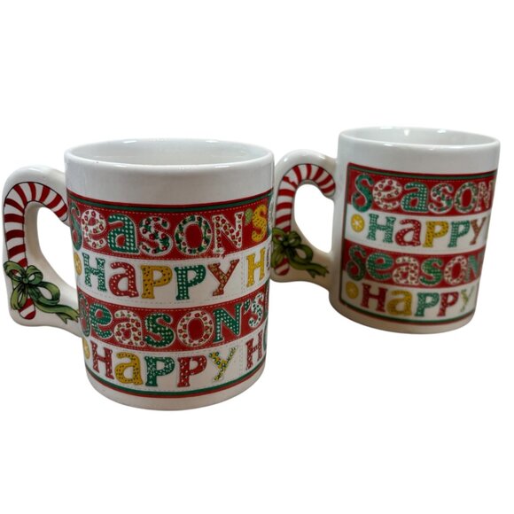 Vintage Christmas Mug Set - Picture 2 of 6